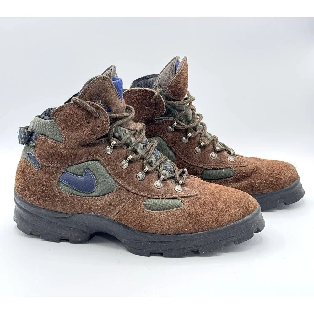 Nike ACG Air Makalu II Boots Mens 11 Vintage 1995 Brown Suede Hiking